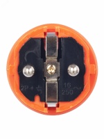 ВБп3-1-0м Вилка прямая ОМЕГА IP44 оранжевая IEK PKR01-016-2-K09