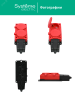 MST4122RD MultiSet Колодка 2х розетка 2К+З каучуковая 16А/250В IP44 Красная Systeme Electric 