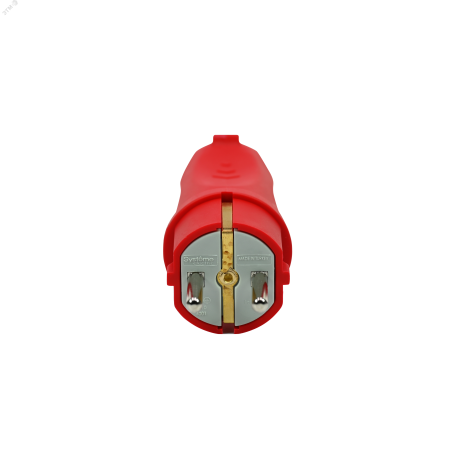 MST1402RD MultiSet Вилка 2К+З угловая каучуковая 16А/250В IP44 Красная Systeme Electric 