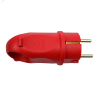 MST1402RD MultiSet Вилка 2К+З угловая каучуковая 16А/250В IP44 Красная Systeme Electric 