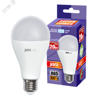 Лампа светодиодная LED 20w E27 4000K груша 230/50 Jazzway JazzWay 5019669A