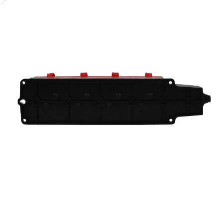 MultiSet Колодка 4х розетка 2К+З каучуковая 16А/250В IP44 Красная Systeme Electric MST4124RD