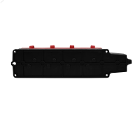 MultiSet Колодка 4х розетка 2К+З каучуковая 16А/250В IP44 Красная Systeme Electric MST4124RD