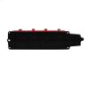 MultiSet Колодка 4х розетка 2К+З каучуковая 16А/250В IP44 Красная Systeme Electric MST4124RD