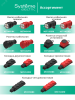 MultiSet Колодка 4х розетка 2К+З каучуковая 16А/250В IP44 Красная Systeme Electric MST4124RD
