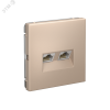 ARTGALLERY РОЗЕТКА двойная компьютерная RJ45+RJ45, кат. 5е, механизм, ПЕСОЧНЫЙ Systeme Electric GAL001285