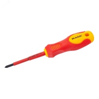 Отвертка диэлектрическая крестовая VDE PH1 x 80 Rage 397019