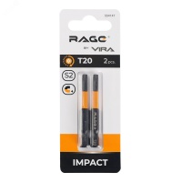 Набор бит торсионных IMPACT 2 шт TORX T20 S2 х 50 мм Rage 554147