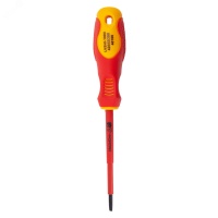 Отвертка диэлектрическая 1000В VDE SL4 х 100 мм Rage 397027