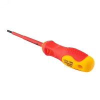 Отвертка диэлектрическая 1000В VDE SL4 х 100 мм Rage 397027