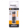 Биты намагниченные торсионные IMPACT S2 PZ2 x 50 мм 2 шт Rage 554126
