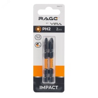 Биты торсионные IMPACT 2 шт S2 PH2 x 60 мм Rage 554177