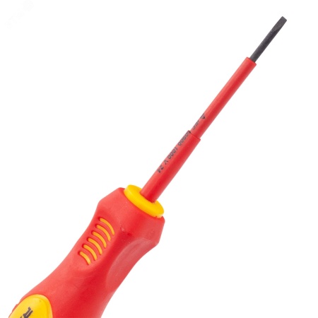 397024 Отвертка диэлектрическая 1000В VDE SL2.5 х 75 мм Rage 